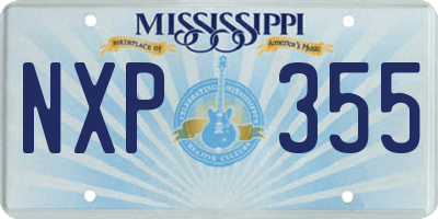 MS license plate NXP355
