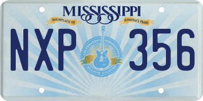 MS license plate NXP356