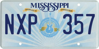MS license plate NXP357