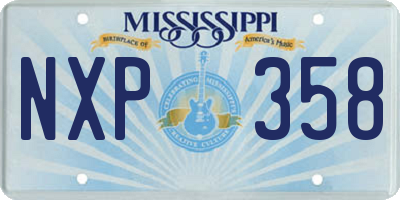 MS license plate NXP358