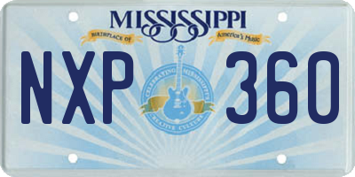 MS license plate NXP360