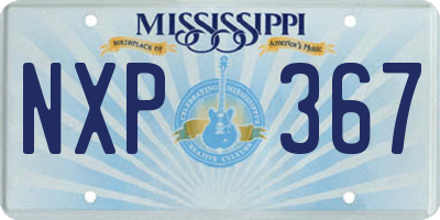 MS license plate NXP367