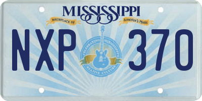 MS license plate NXP370