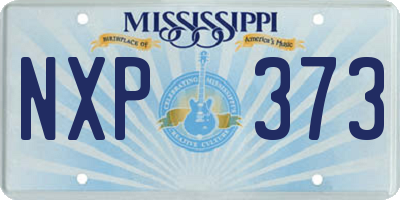MS license plate NXP373