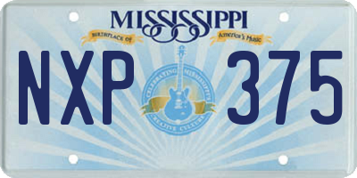 MS license plate NXP375