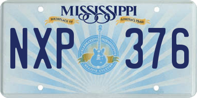 MS license plate NXP376