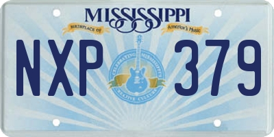 MS license plate NXP379