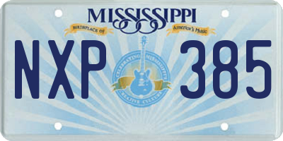 MS license plate NXP385