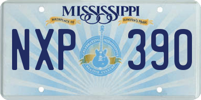 MS license plate NXP390