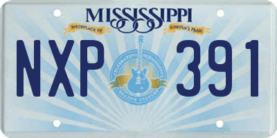 MS license plate NXP391