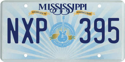 MS license plate NXP395
