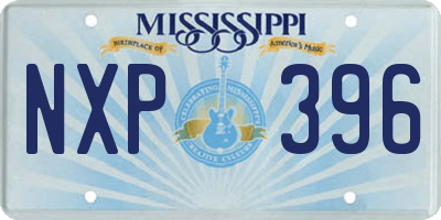 MS license plate NXP396
