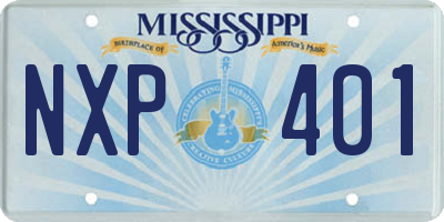 MS license plate NXP401