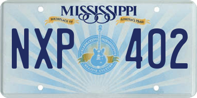 MS license plate NXP402