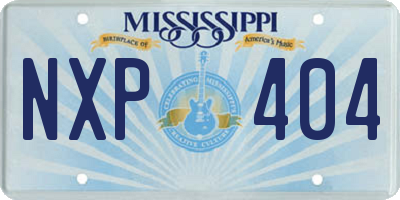 MS license plate NXP404