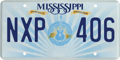 MS license plate NXP406