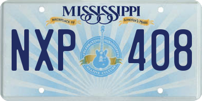 MS license plate NXP408