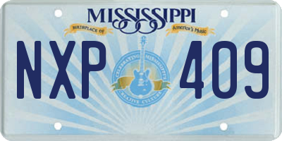 MS license plate NXP409