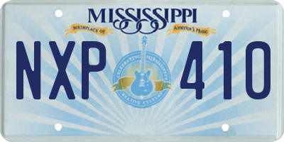 MS license plate NXP410