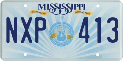 MS license plate NXP413