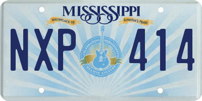 MS license plate NXP414