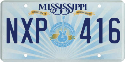 MS license plate NXP416