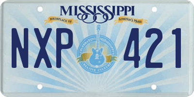 MS license plate NXP421