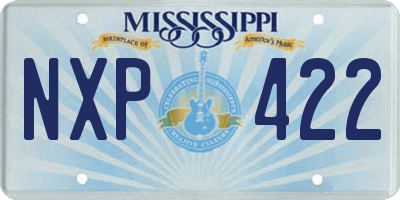 MS license plate NXP422