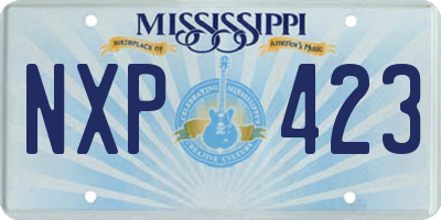 MS license plate NXP423