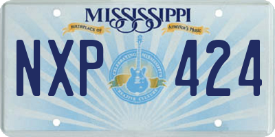 MS license plate NXP424