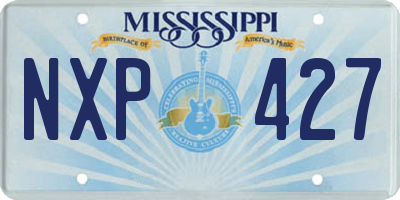 MS license plate NXP427