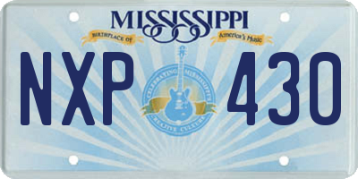 MS license plate NXP430