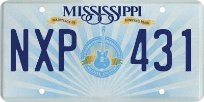 MS license plate NXP431
