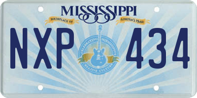 MS license plate NXP434