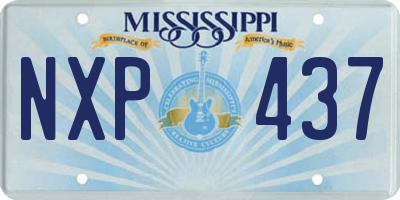 MS license plate NXP437