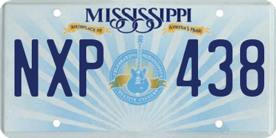 MS license plate NXP438