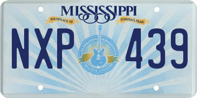 MS license plate NXP439