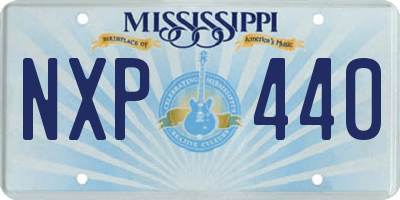 MS license plate NXP440