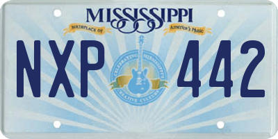 MS license plate NXP442