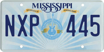 MS license plate NXP445