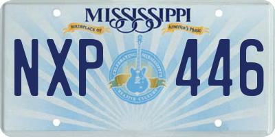 MS license plate NXP446