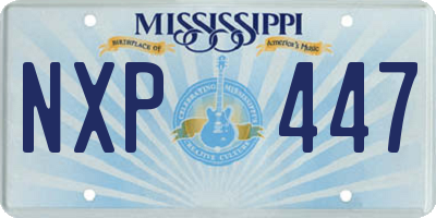 MS license plate NXP447