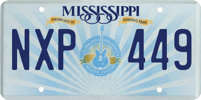 MS license plate NXP449