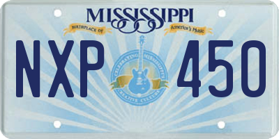 MS license plate NXP450