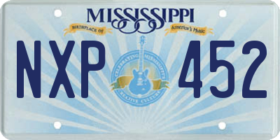 MS license plate NXP452