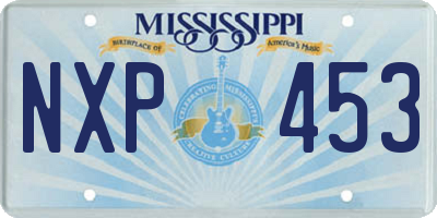 MS license plate NXP453