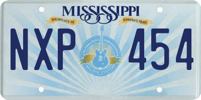 MS license plate NXP454