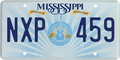 MS license plate NXP459