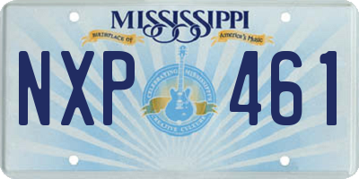 MS license plate NXP461