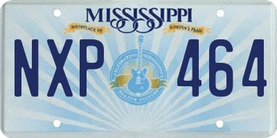 MS license plate NXP464